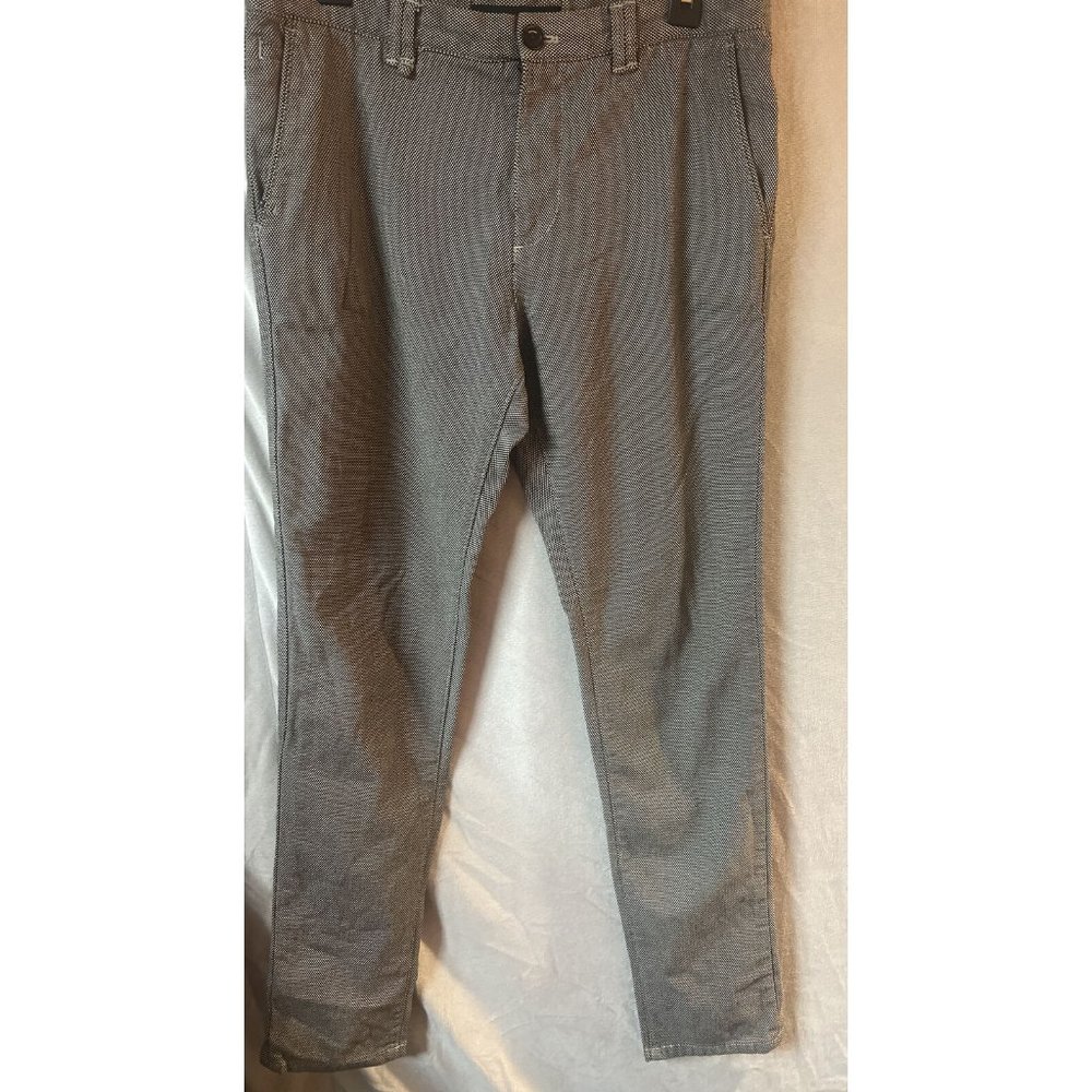 ZARA Man Sport Mens Pants Sz‎ 32 Dress Pants Chino Black White z1